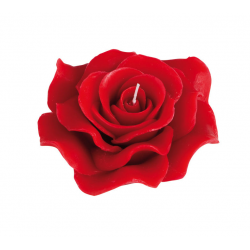 Vela Flor Rosa Roja